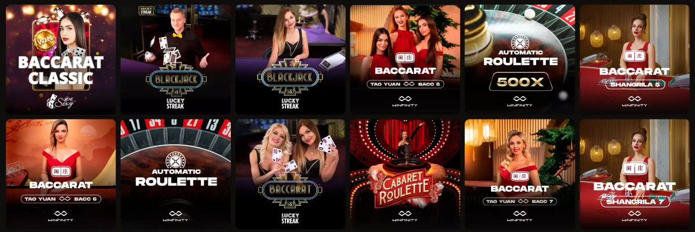 Dragobet Live Casino met echte dealers live blackjack en roulette